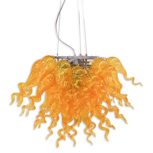 CHIHULY STYLE MURANO GLASS CHANDELIERA 38de21