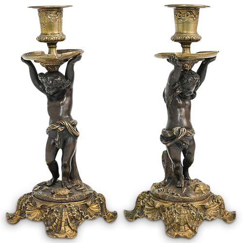 PAIR OF FRENCH ANTIQUE FIGURAL