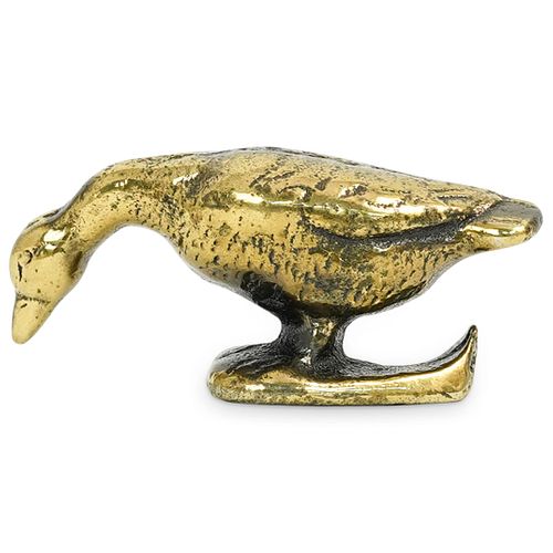 BRONZE DUCK FIGURINEDESCRIPTION: