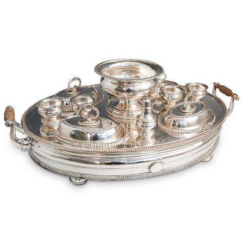 ANTIQUE SILVER PLATED PRESENTATION