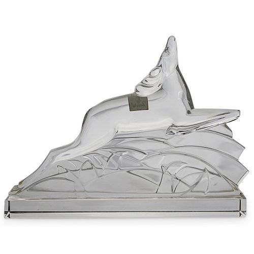 BACCARAT CRYSTAL STAG SCULPTUREDESCRIPTION: