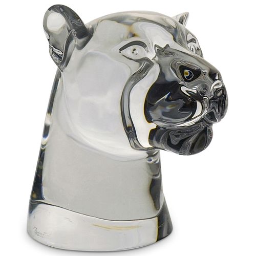 BACCARAT CRYSTAL PANTHER HEADDESCRIPTION: