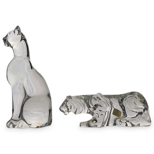 (2 PC) BACCARAT CRYSTAL FIGURINESDESCRIPTION: