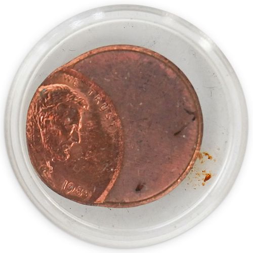 (2PC) US 1 CENT PENNY ERROR COINSDESCRIPTION: