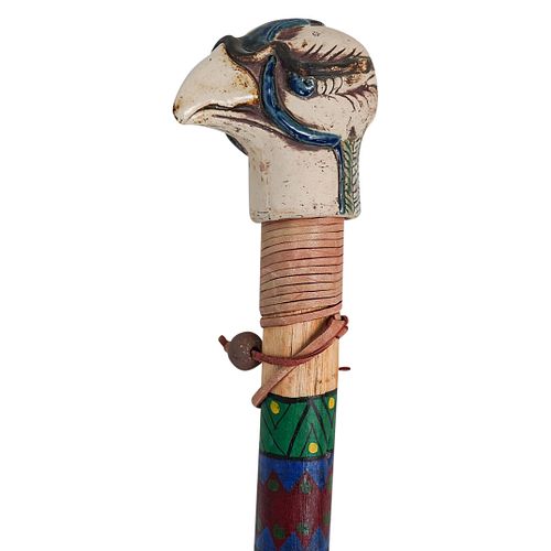 CERAMIC BIRD WALKING STICKDESCRIPTION: