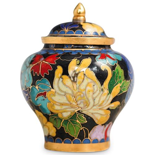 CHINESE CLOISONNE SMALL LIDDED