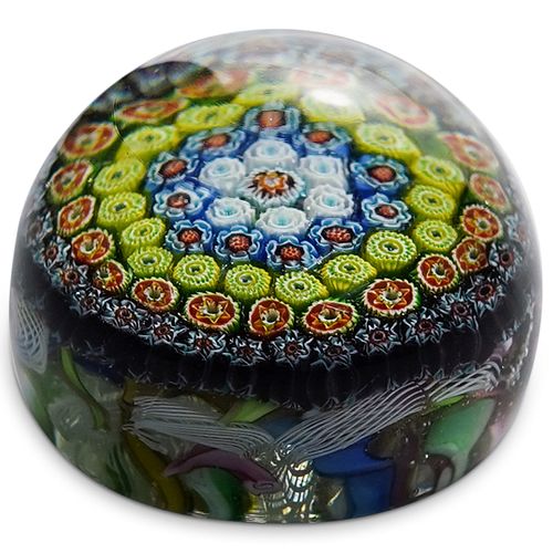 MURANO MILLEFIORI GLASS PAPERWEIGHTDESCRIPTION  38dfb1