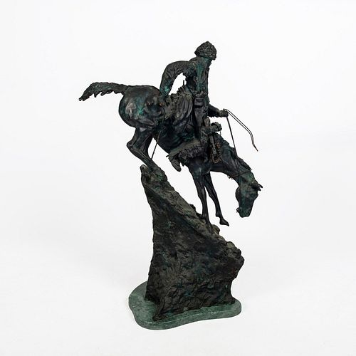 AFTER FREDERIC REMINGTON BRONZE 38dfbb