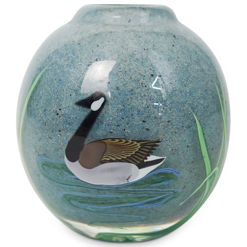 HAND PAINTED FIGURAL GLASS BUD