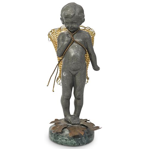 PETITES CHOSES CHERUB WITH BASKET 38e050