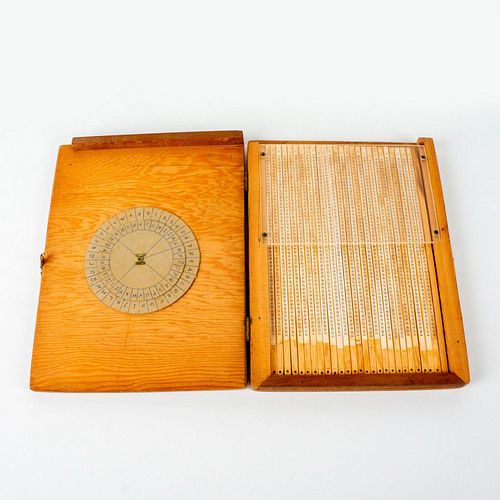 RARE ANTIQUE CIA WOODEN DECODER