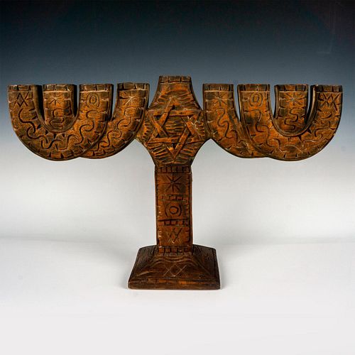 VINTAGE ISRAELI HAND CARVED WOODEN