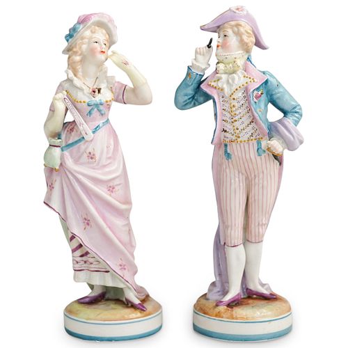 (2 PC) PAIR OF GERMAN PORCELAIN