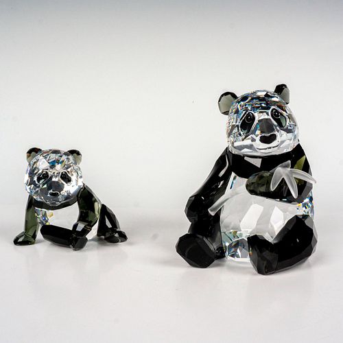 PAIR OF SWAROVSKI CRYSTAL SOCIETY FIGURINES,