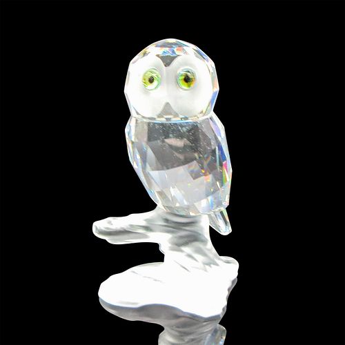 SWAROVSKI CRYSTAL FIGURINE, OWL ON BRANCHPart