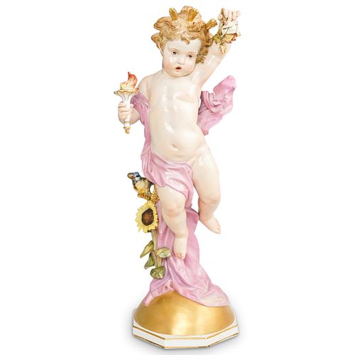 MEISSEN PORCELAIN CHERUB SCULPTUREDESCRIPTION  38e19c