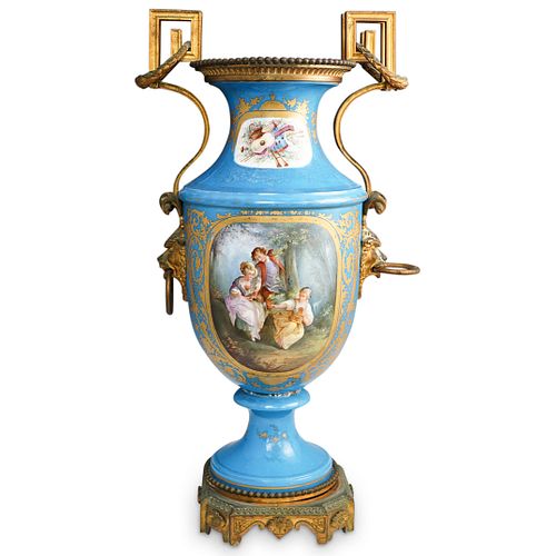 LARGE ANTIQUE SEVRES PORCELAIN