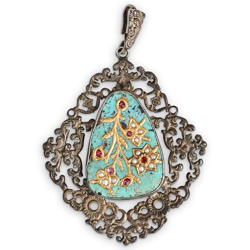 ANTIQUE PERSIAN TURQUOISE GOLD 38e1fa