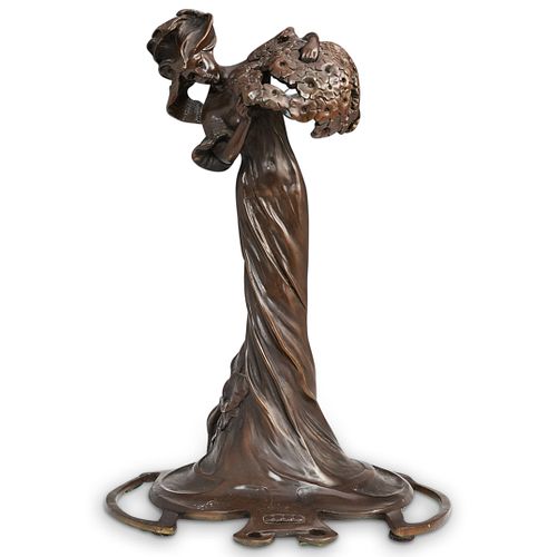 FRENCH ART NOUVEAU BRONZE FIGURAL 38e255