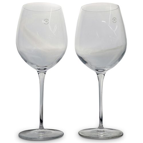 PAIR OF TIFFANY AND CO WINE GLASSESDESCRIPTION  38e27f