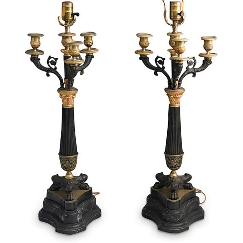 PAIR OF FRENCH EMPIRE STYLE BRONZE 38e299
