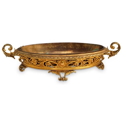 FRENCH EMPIRE STYLE BRONZE PLANTERDESCRIPTION: