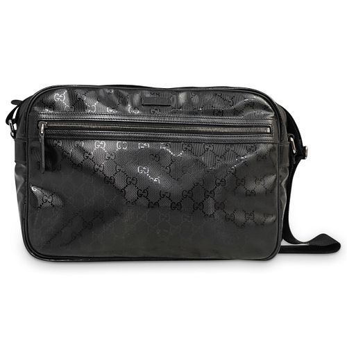 GUCCI PATENT LEATHER MESSENGER