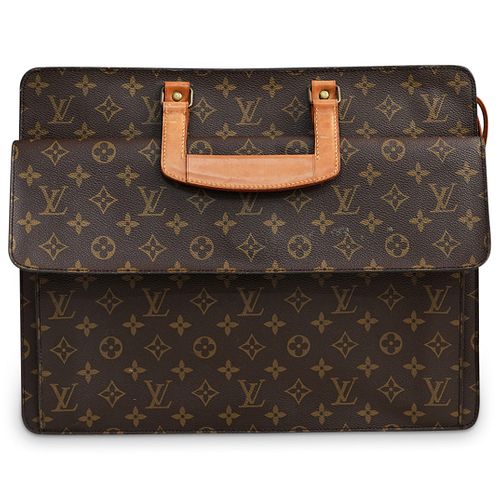 LOUIS VUITTON BROWN CANVAS BRIEFCASEDESCRIPTION  38e2b7