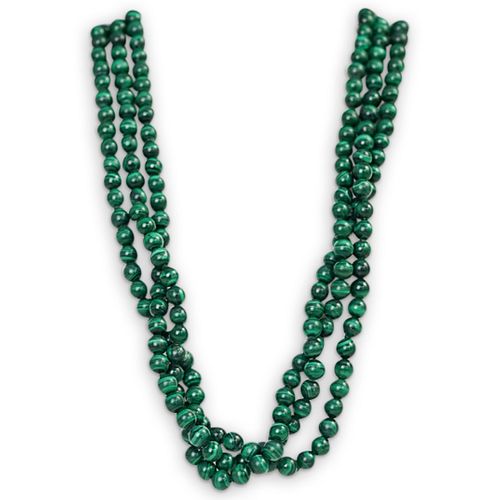 14K GOLD AND MULTI STRAND MALACHITE