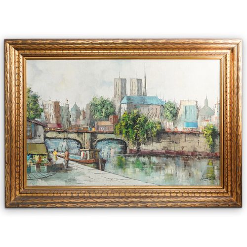 SIGNED IMPRESSIONIST PARISIAN 38e343