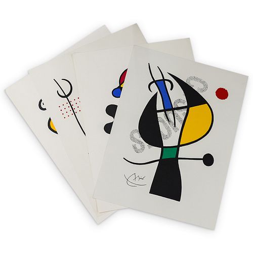  4 PC AFTER JOAN MIRO OFFSET COLOR 38e3a5