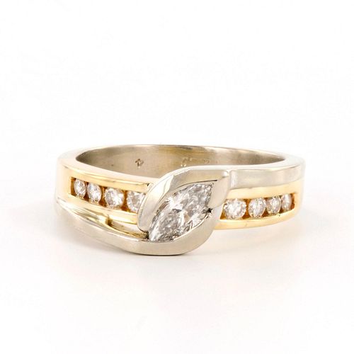 LIBCO TWO TONE 14K GOLD AND DIAMOND 38e416