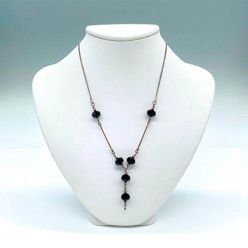 ELEGANT STERLING SILVER AND BLACK