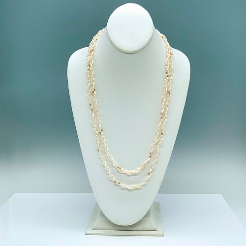 LONG TWISTED DOUBLE STRAND PEARL
