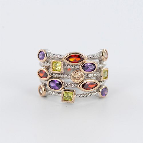 COLORFUL STERLING SILVER GEMSTONE 38e46c