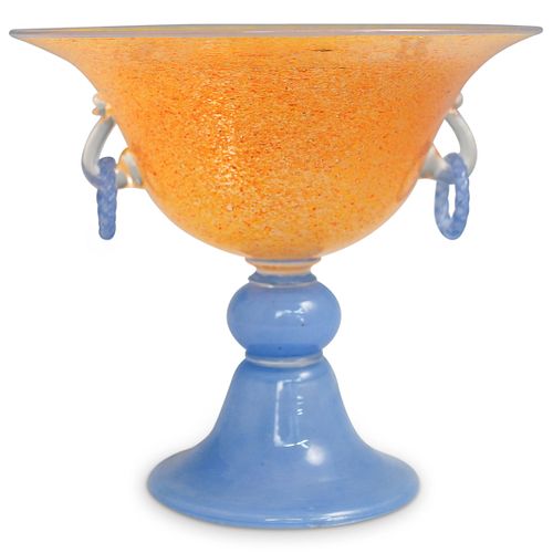 STEUBEN ORANGE CINTRA PEDESTAL