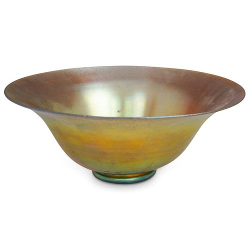 STEUBEN GOLD AURENE LARGE BOWLDESCRIPTION  38e573