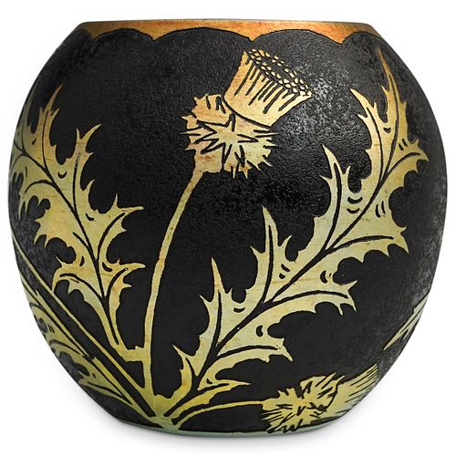 STEUBEN GOLD AURENE VASE THISTLE 38e593