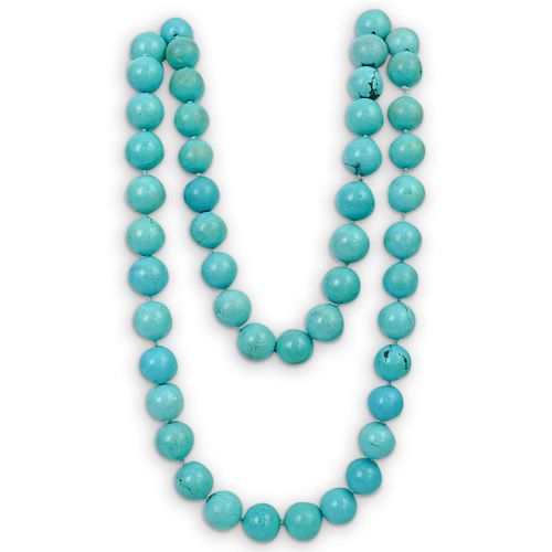 NATURAL TURQUOISE BEADED NECKLACEDESCRIPTION  38e5c2