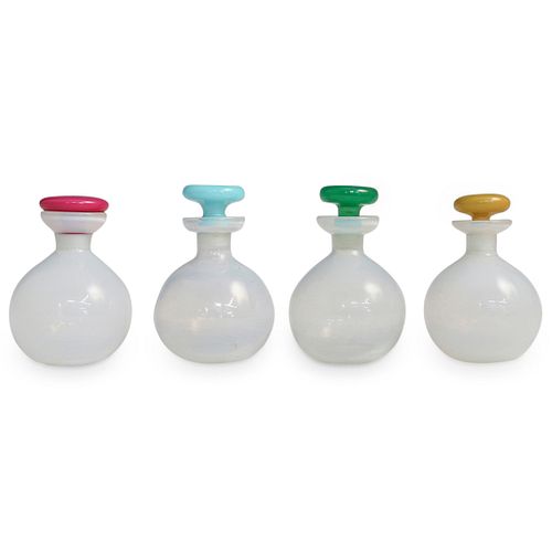 (4 PC) STEUBEN OPALESCENT GLASS