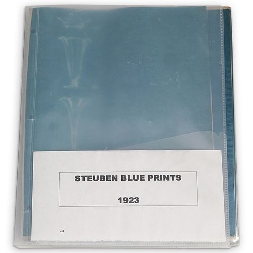  28 PC 1923 STEUBEN GLASS BLUEPRINTSDESCRIPTION  38e6ef