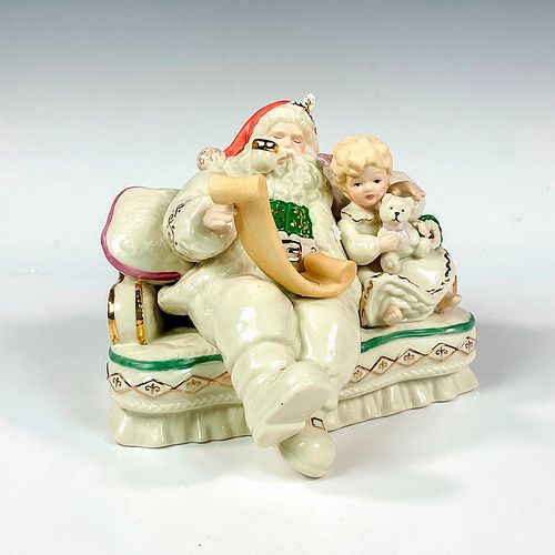 LENOX PORCELAIN SANTA FIGURINEIvory-colored