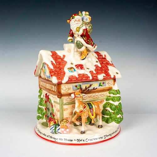 FITZ AND FLOYD CERAMIC COOKIE JAR,