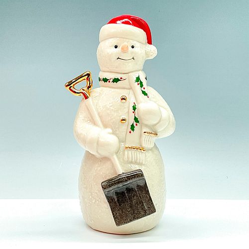 LENOX PORCELAIN FIGURINE, SNOWMAN WITH