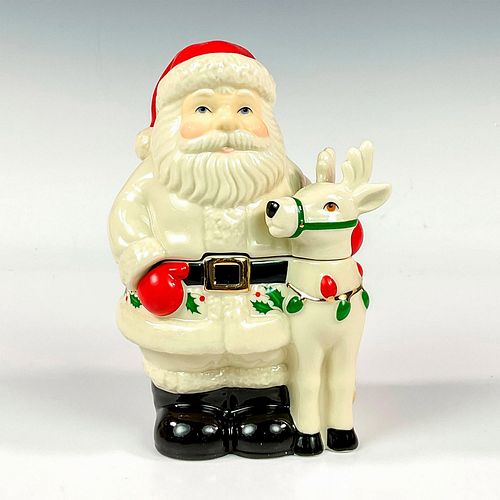 LENOX PORCELAIN SANTA LIDDED CANDY