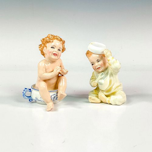 2PC ROYAL DOULTON FIGURINES, WELL