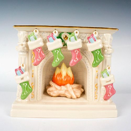 7PC LENOX FIREPLACE FIGURINE, COZY CHRISTMAS