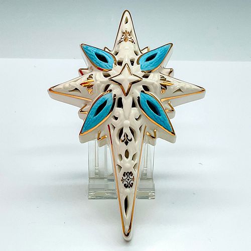 LENOX PORCELAIN LIGHTED STAR ORNAMENT  38e800