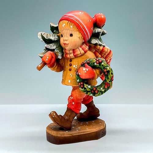 ANRI ITALY WOOD CARVED FIGURINE,