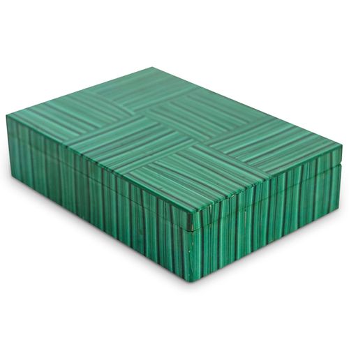 VINTAGE MALACHITE HINGED BOXDESCRIPTION  38e85b